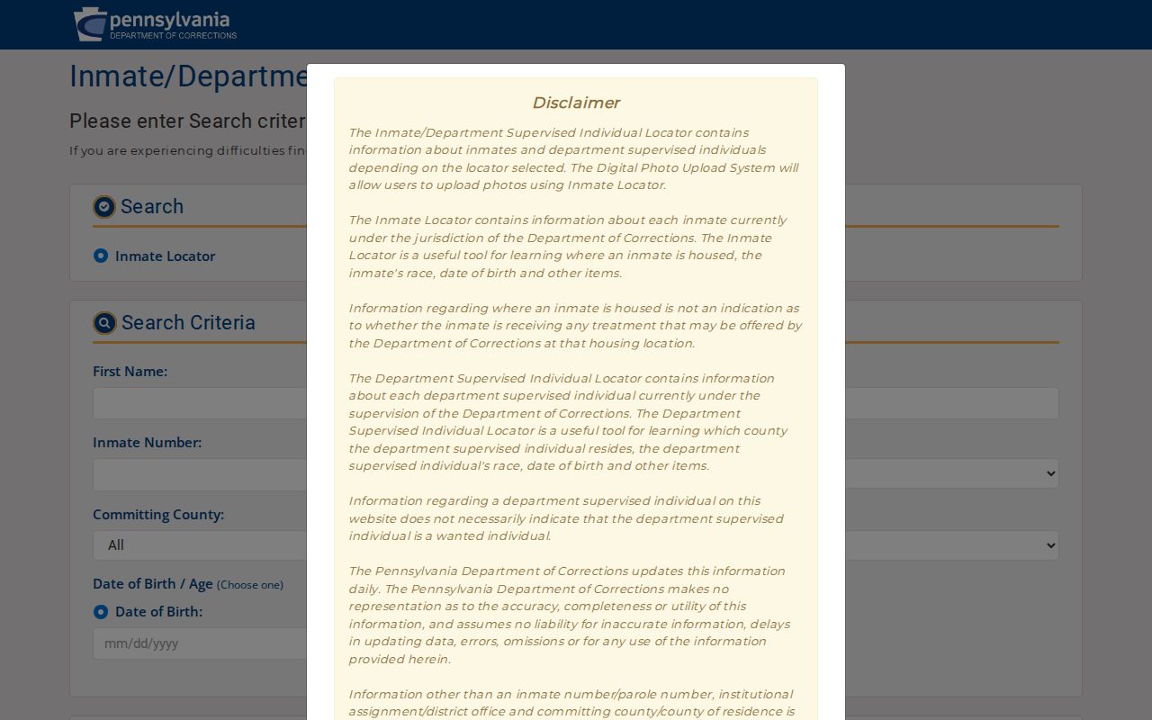 Springfield Township residents directory Pennsylvania inmate locator