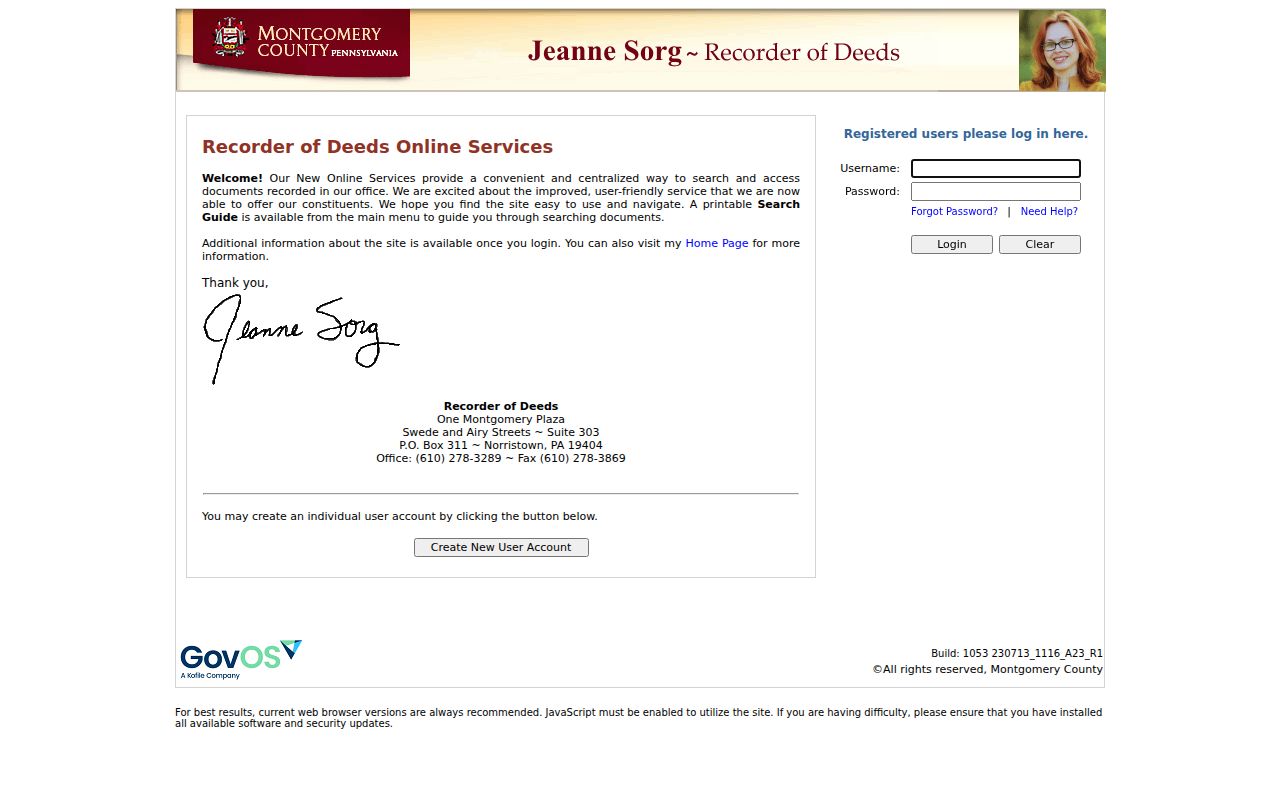 Springfield Township previous residents Recorder public-record search gateway